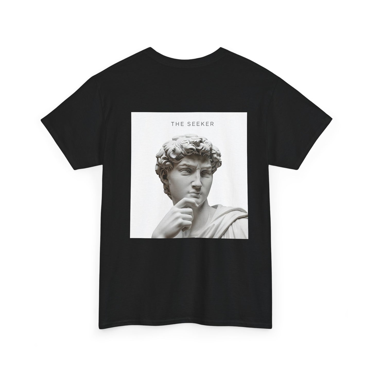 Artistic Unisex Cotton Tee - The Seeker Design, Casual Wear, Gift for Art Lovers, Vintage Style, Everyday Comfort, Inspiration Tee