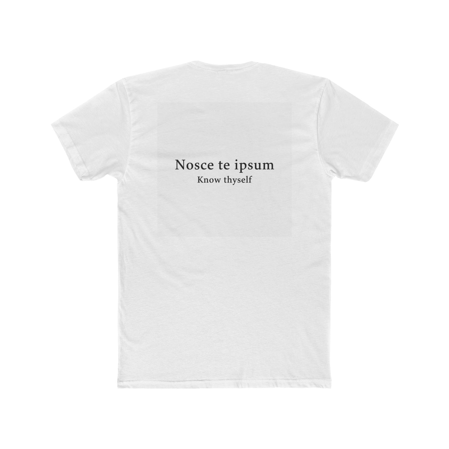 Unisex Inspirational Cotton Crew Tee - Motivational Shirt, Gift for Friends, Casual Wear, Self-Discovery, Philosophy Tees