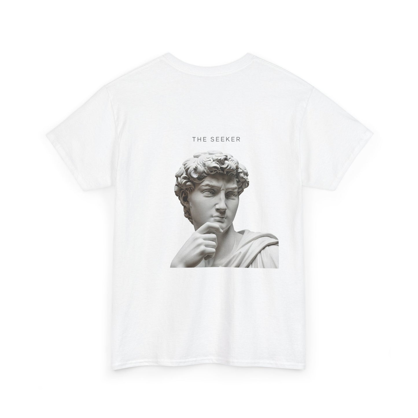 Artistic Unisex Cotton Tee - The Seeker Design, Casual Wear, Gift for Art Lovers, Vintage Style, Everyday Comfort, Inspiration Tee