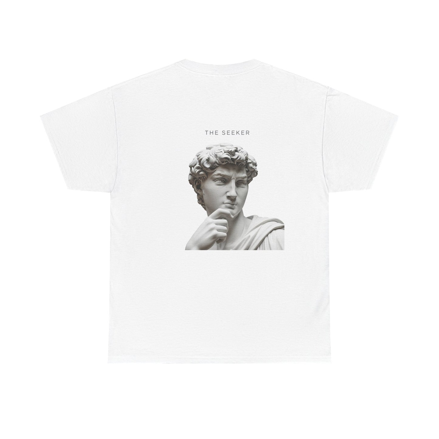 Artistic Unisex Cotton Tee - The Seeker Design, Casual Wear, Gift for Art Lovers, Vintage Style, Everyday Comfort, Inspiration Tee